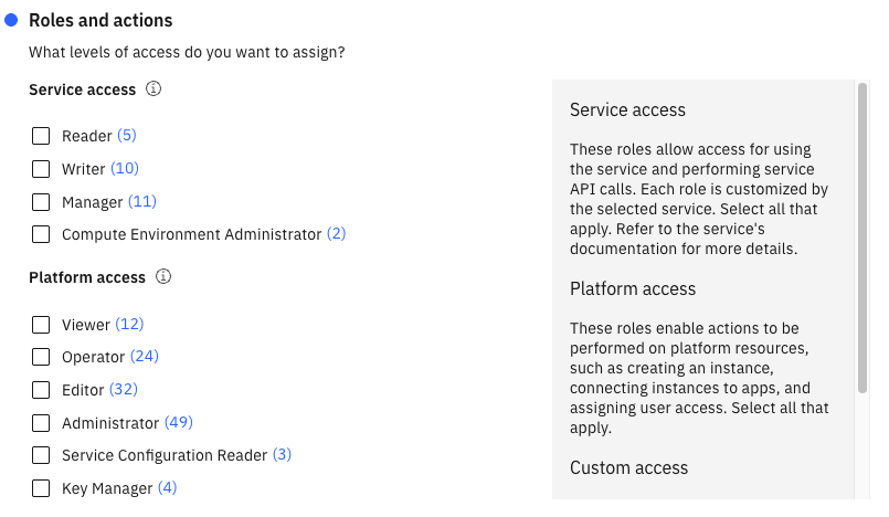 Platform vs Service Access